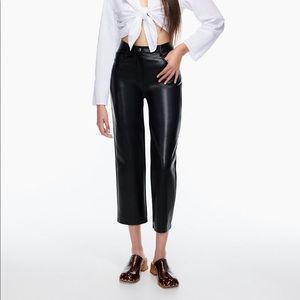 Melina (vegan leather) cropped pants